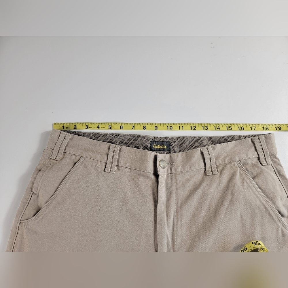 Cabelas Casuals Mens Pants 36x30  Tan Beige made in peru khaki - Picture 5 of 5